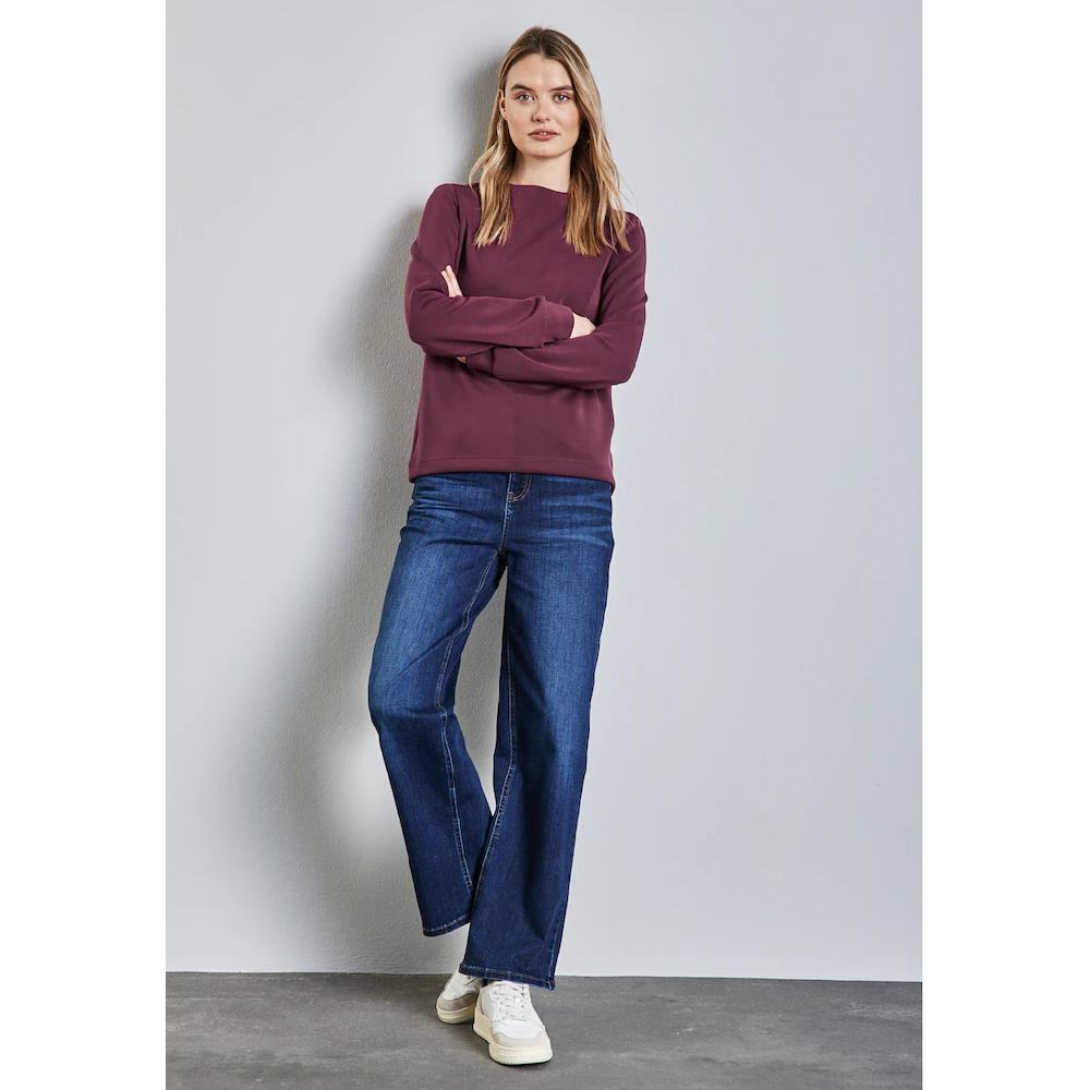 STREET ONE Sweatshirt Mit Rollkragen