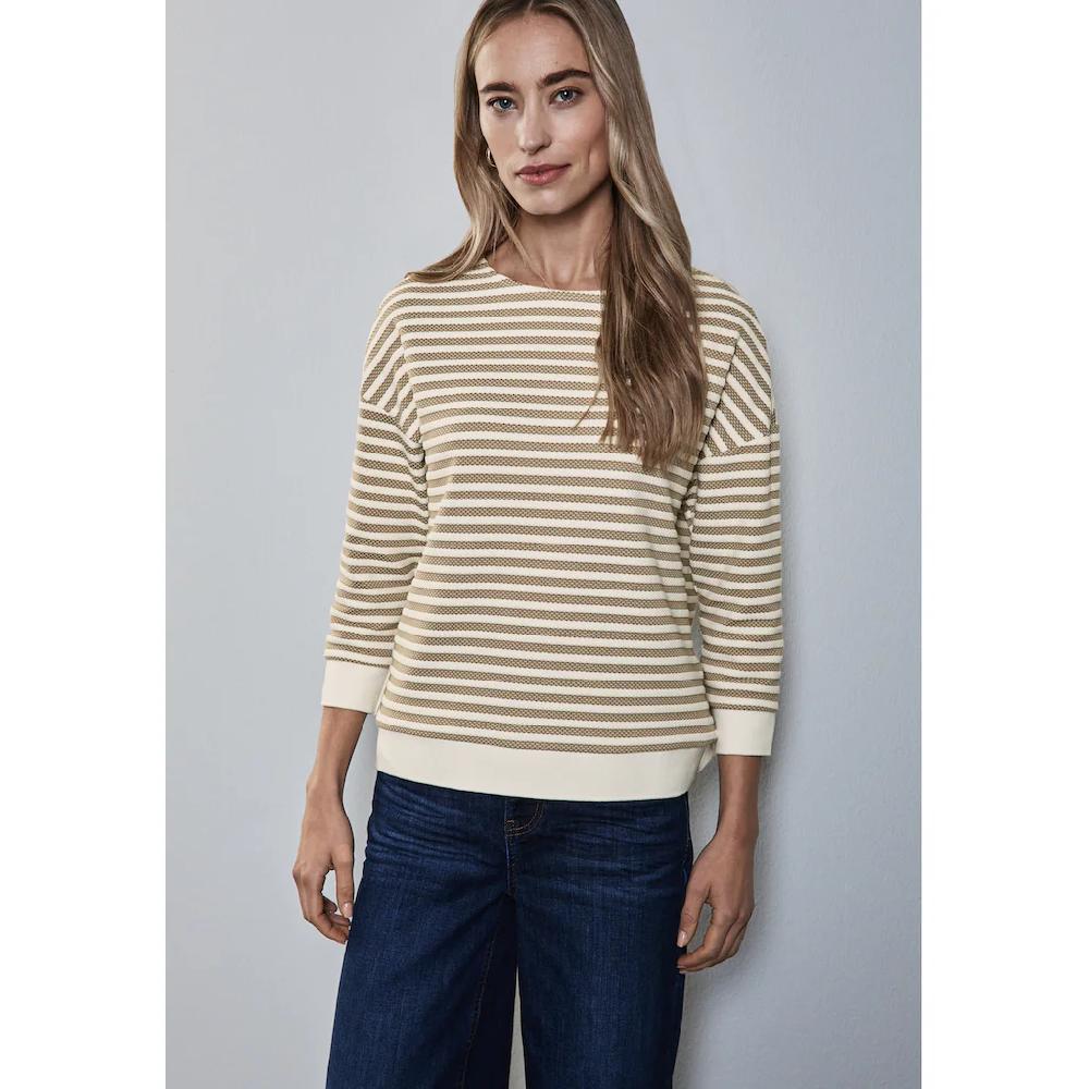 STREET ONE Sweatshirt mit Streifenmuster