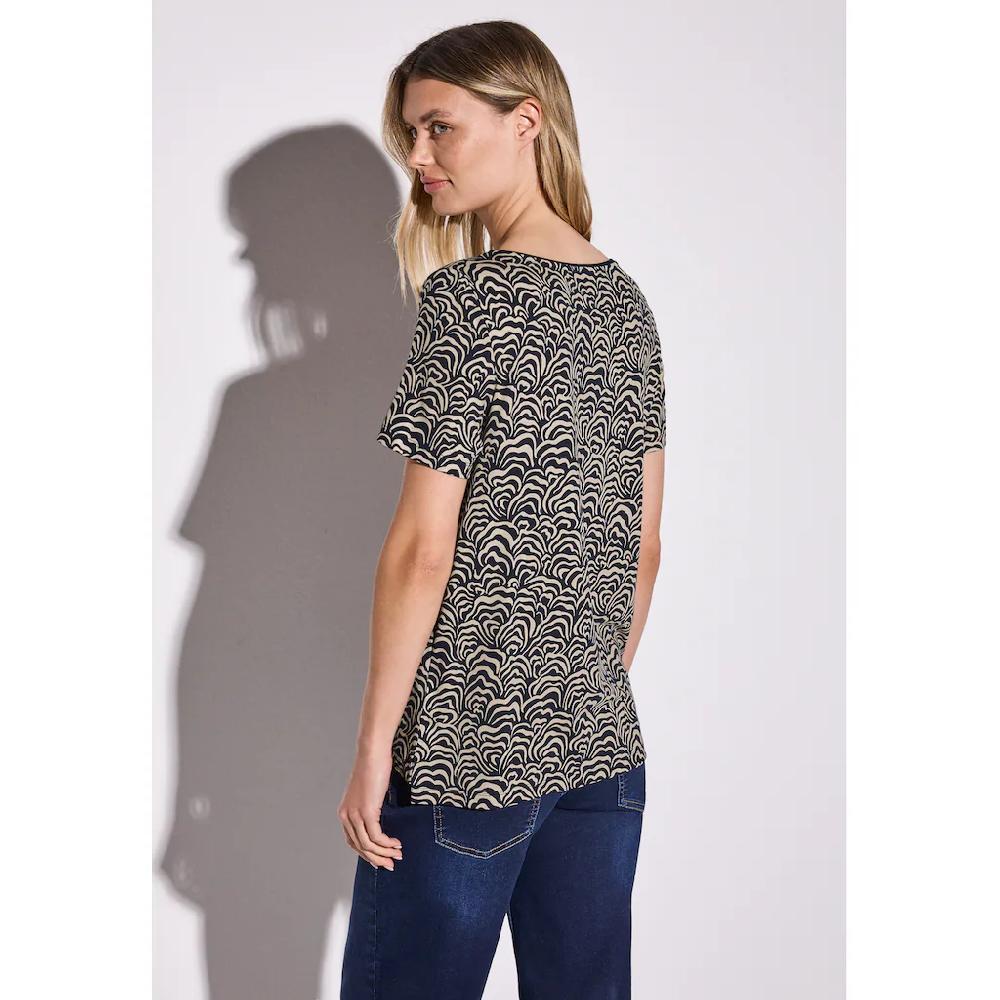 STREET ONE T-Shirt Aus Softem Materialmix