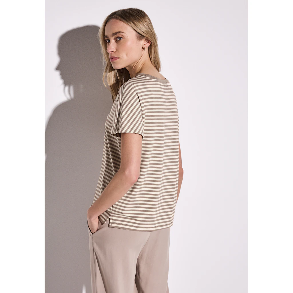 STREET ONE T-Shirt Aus Strecthigem Viskosematerial