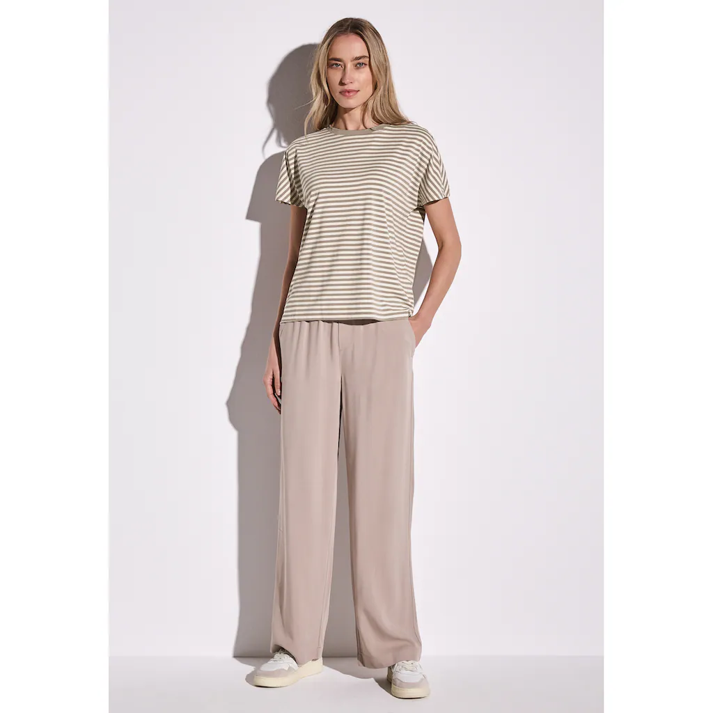STREET ONE T-Shirt Aus Strecthigem Viskosematerial