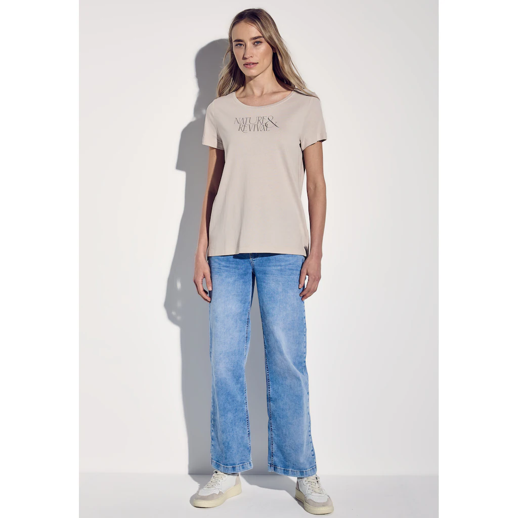 STREET ONE T-Shirt Im Soften Baumwoll-Mix