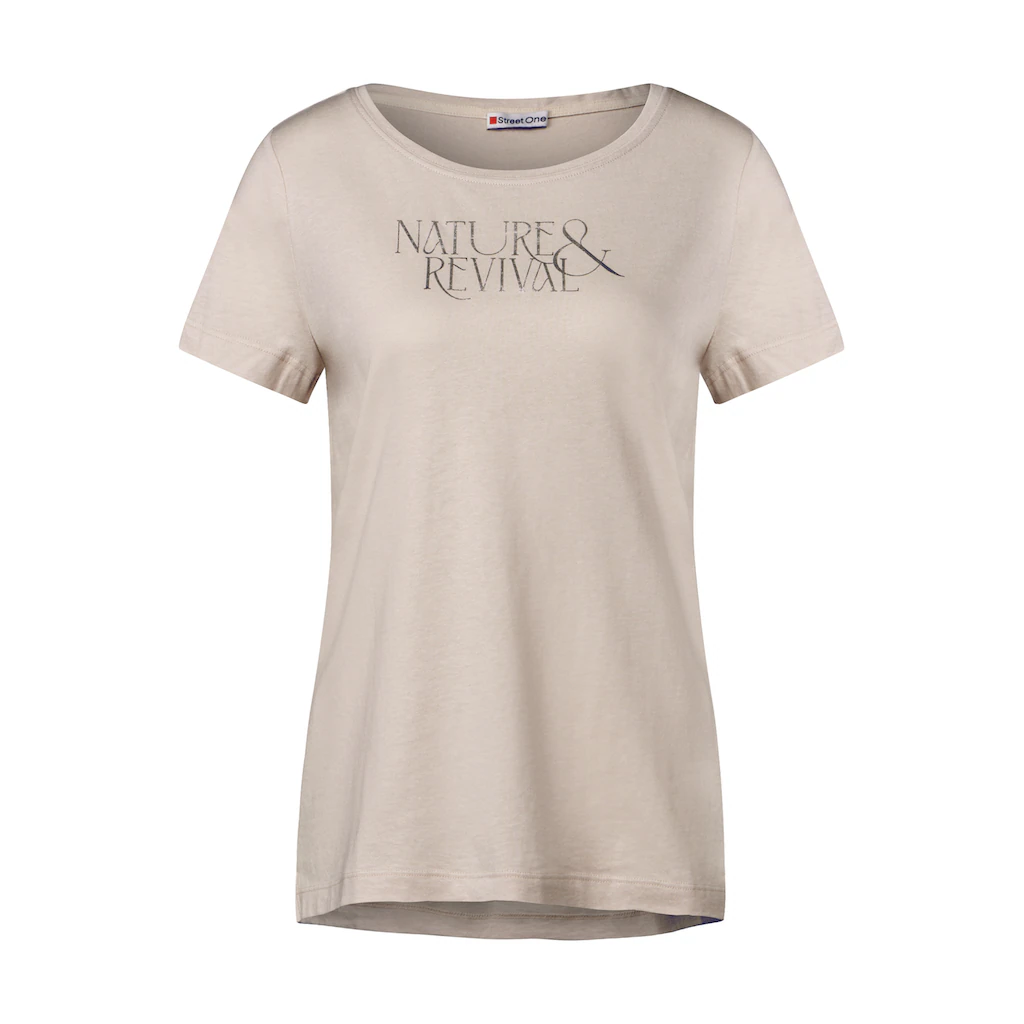 STREET ONE T-Shirt Im Soften Baumwoll-Mix