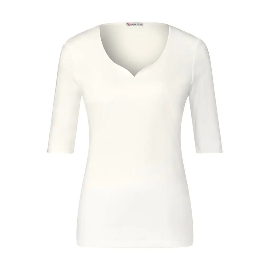 STREET ONE T-Shirt Im Soften Baumwoll-Mix