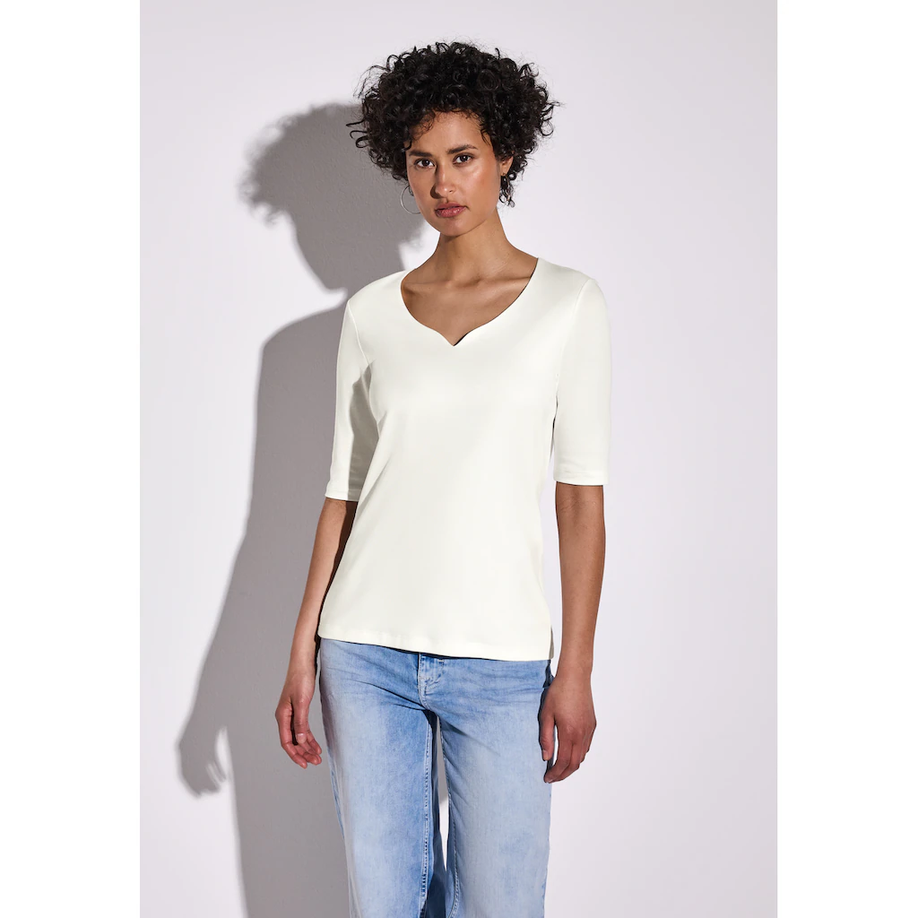 STREET ONE T-Shirt im soften Baumwoll-Mix