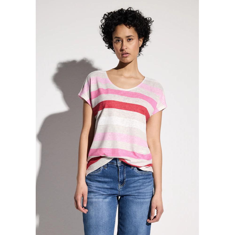 STREET ONE T-Shirt mit Rundhalsausschnitt