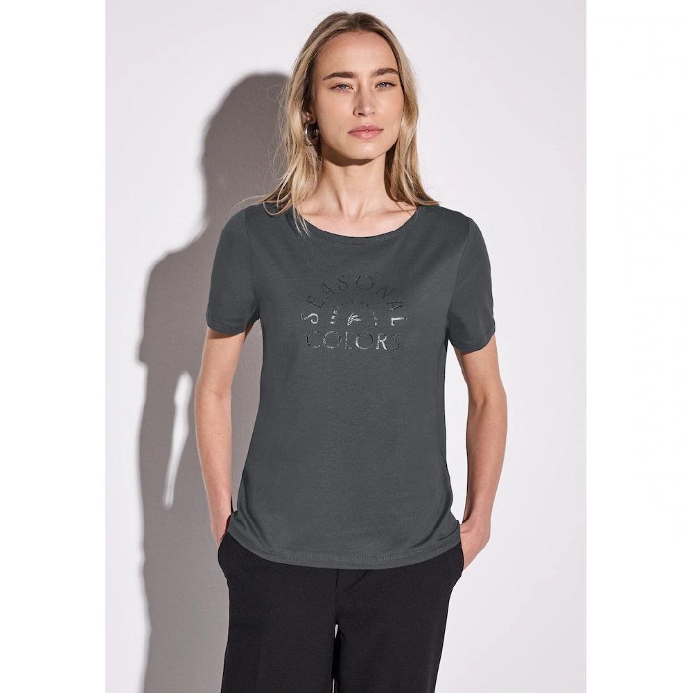 STREET ONE T-Shirt mit Rundhalsausschnitt