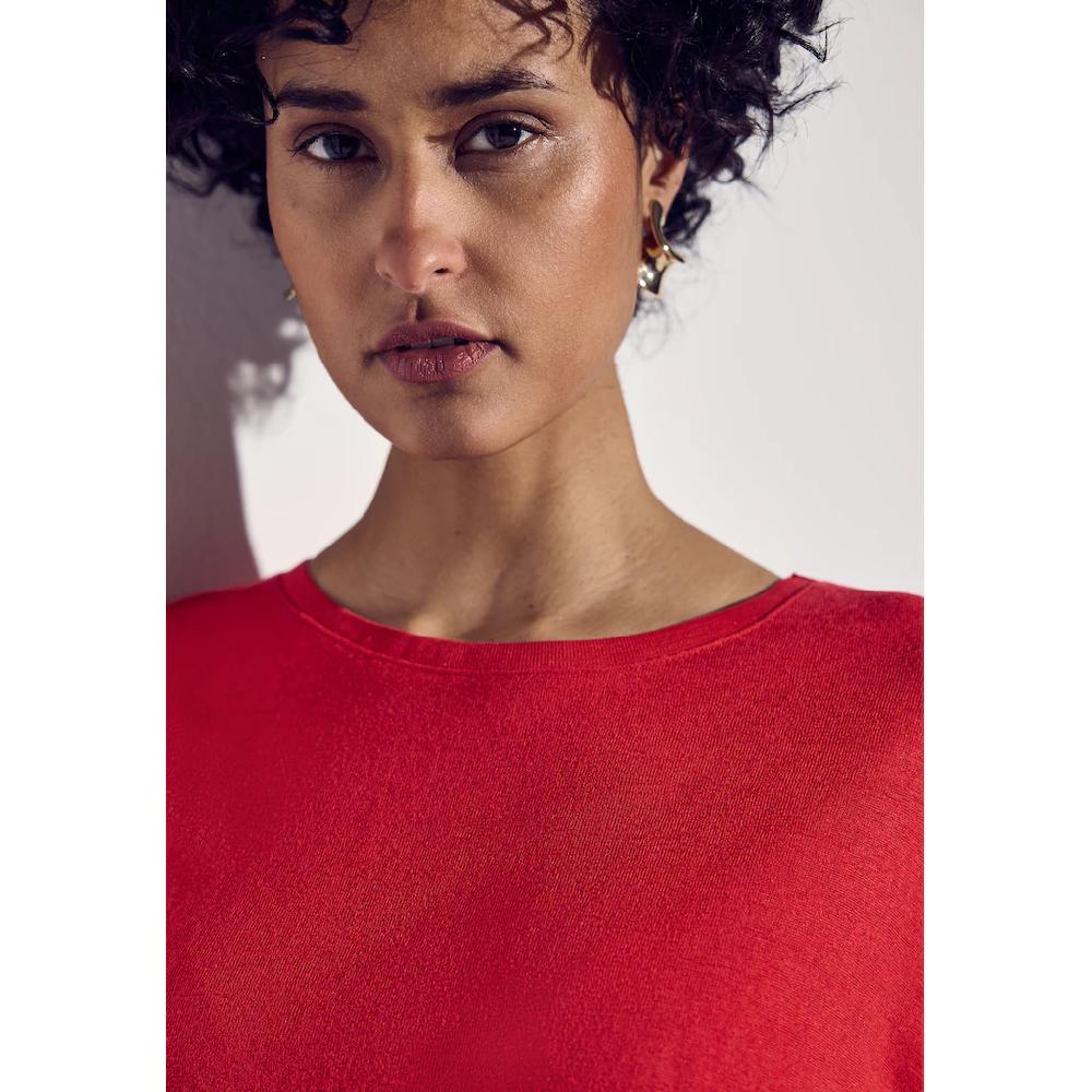 STREET ONE T-Shirt Mit Seitlichen Schlitzen