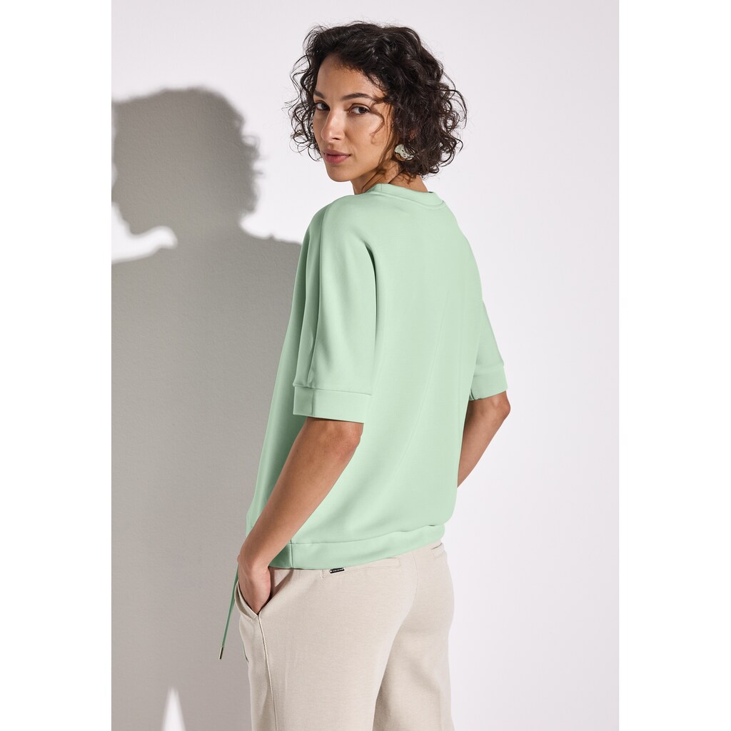 STREET ONE T-Shirt Mit Tunnelzug Am Saum