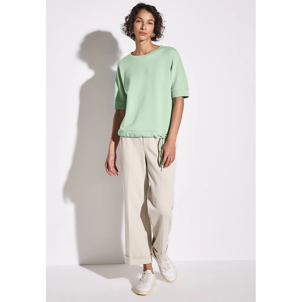 STREET ONE T-Shirt Mit Tunnelzug Am Saum