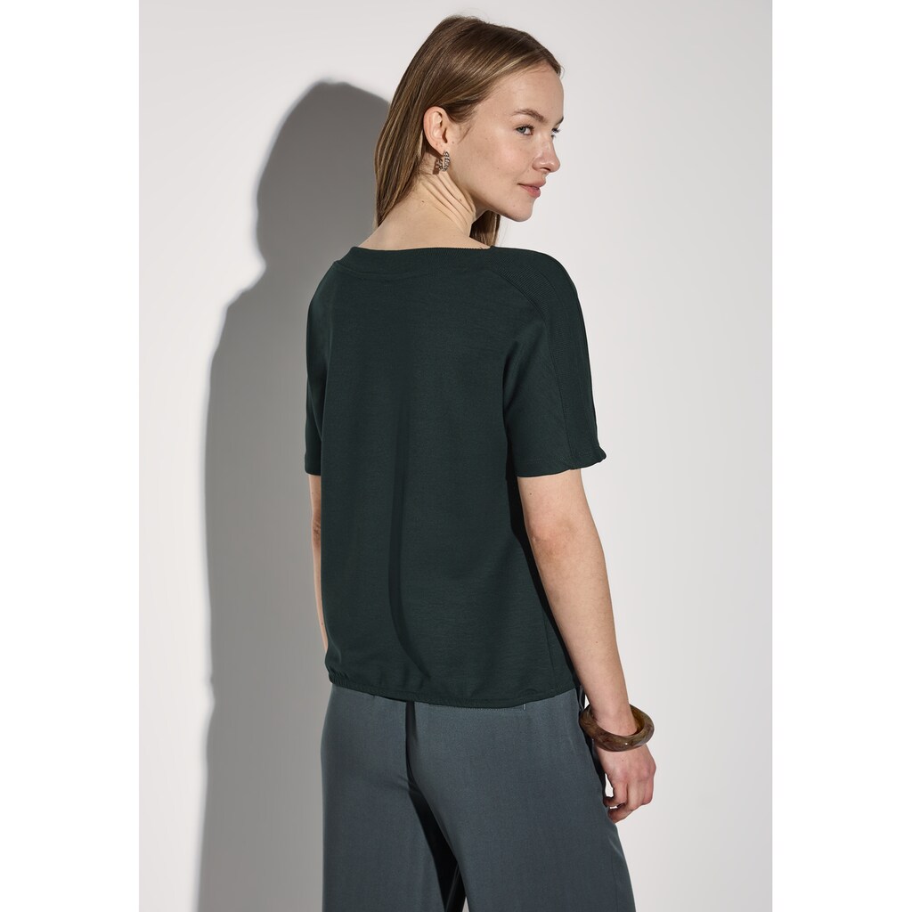 STREET ONE T-Shirt Mit U-Boot-Ausschnitt