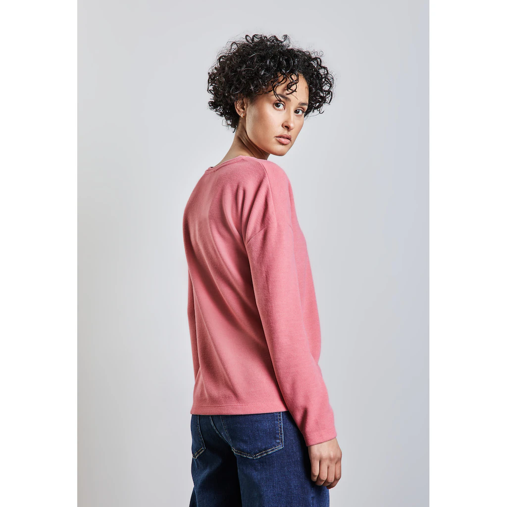 STREET ONE V-Ausschnitt-Pullover Mit V-Ausschnitt