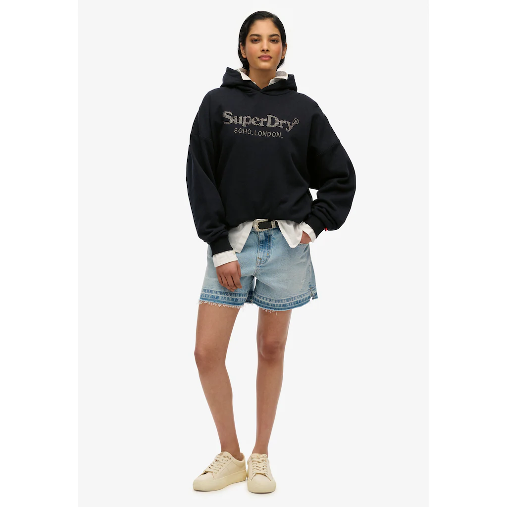 Superdry Kapuzensweatshirt »VENUE METALLIC RELAXED HOOD«