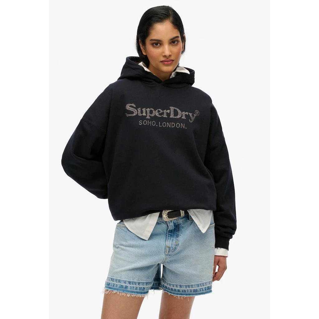 Superdry Kapuzensweatshirt »VENUE METALLIC RELAXED HOOD«