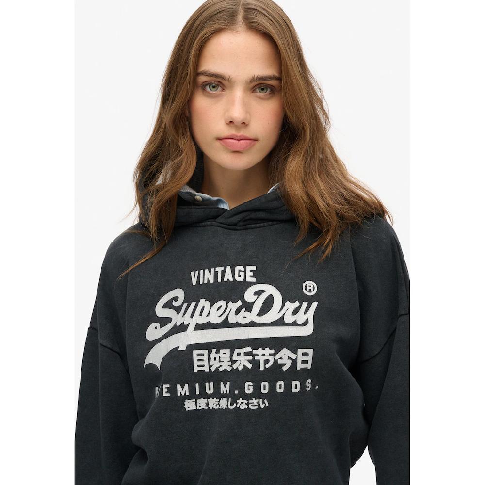 Superdry Kapuzensweatshirt »VL METALLIC RELAXED HOOD«