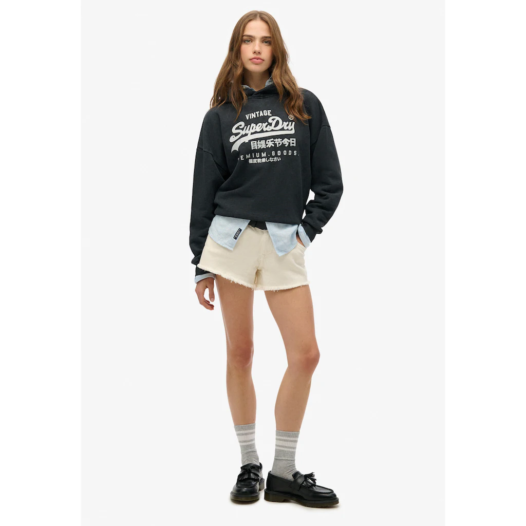 Superdry Kapuzensweatshirt »VL METALLIC RELAXED HOOD«