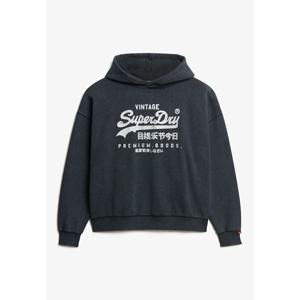 Superdry Kapuzensweatshirt »VL METALLIC RELAXED HOOD«
