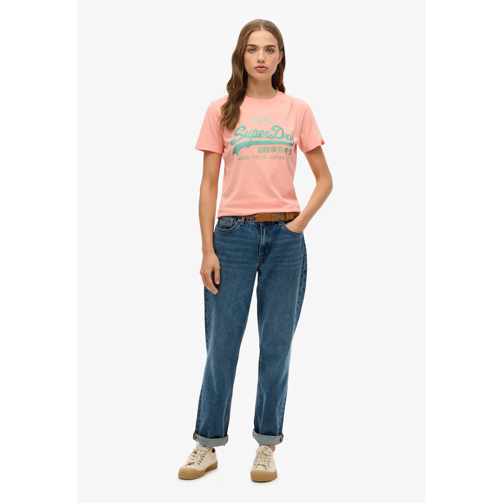 Superdry Kurzarmshirt »VL RHINESTONE SLIM TEE«