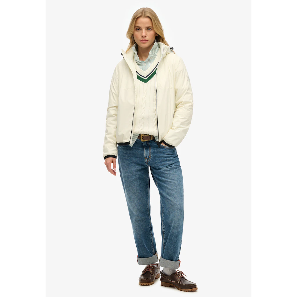 Superdry Outdoorjacke »HOODED LOGO WINDBREAKER JACKET« Mit Kapuze