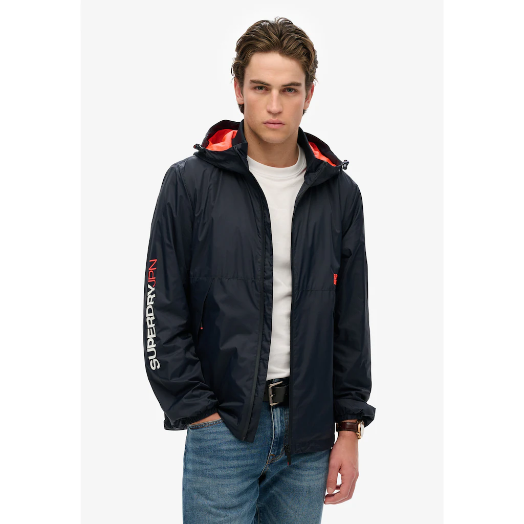 Superdry Outdoorjacke »HOODED LOGO WINDBREAKER JACKET« ▷ Für