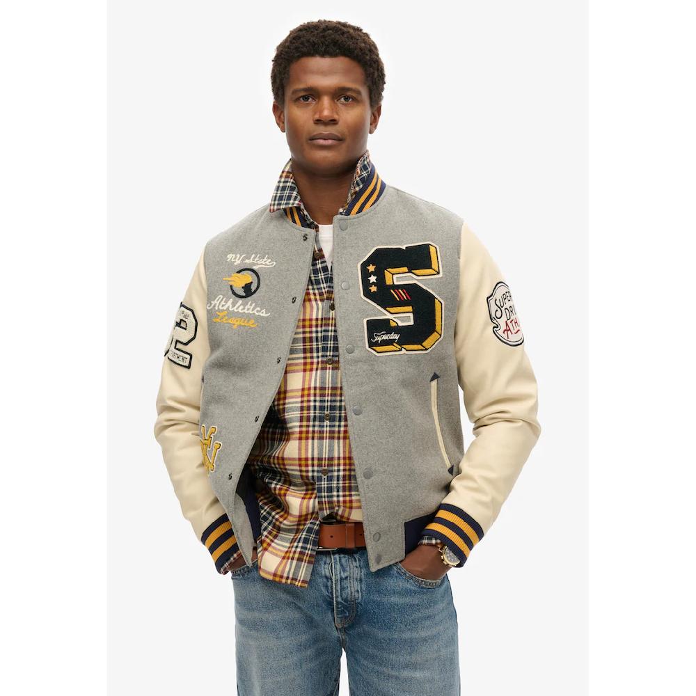 Superdry Parka »COLLEGE PATCHED BOMBER JACKET« ▷ Für