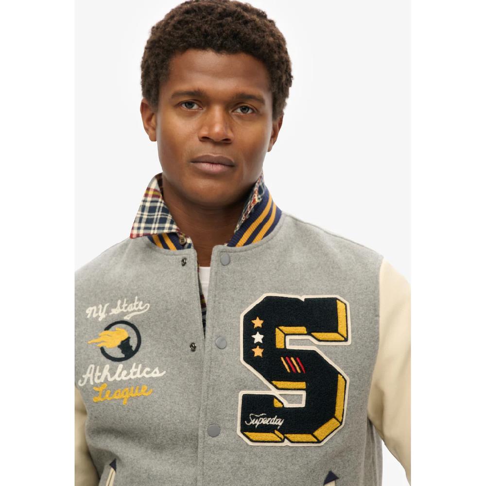 Superdry Parka »COLLEGE PATCHED BOMBER JACKET« ▷ Für