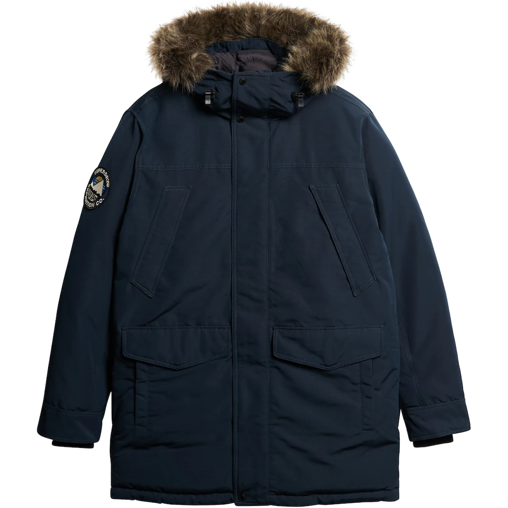 Superdry Parka »EVEREST FAUX FUR PARKA JACKET« Mit Kapuze ▷ Für