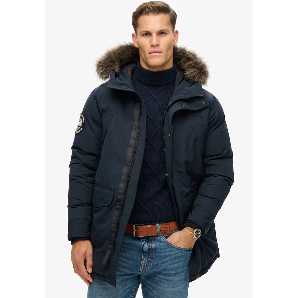 Superdry Parka »EVEREST FAUX FUR PARKA JACKET« mit Kapuze ▷ für