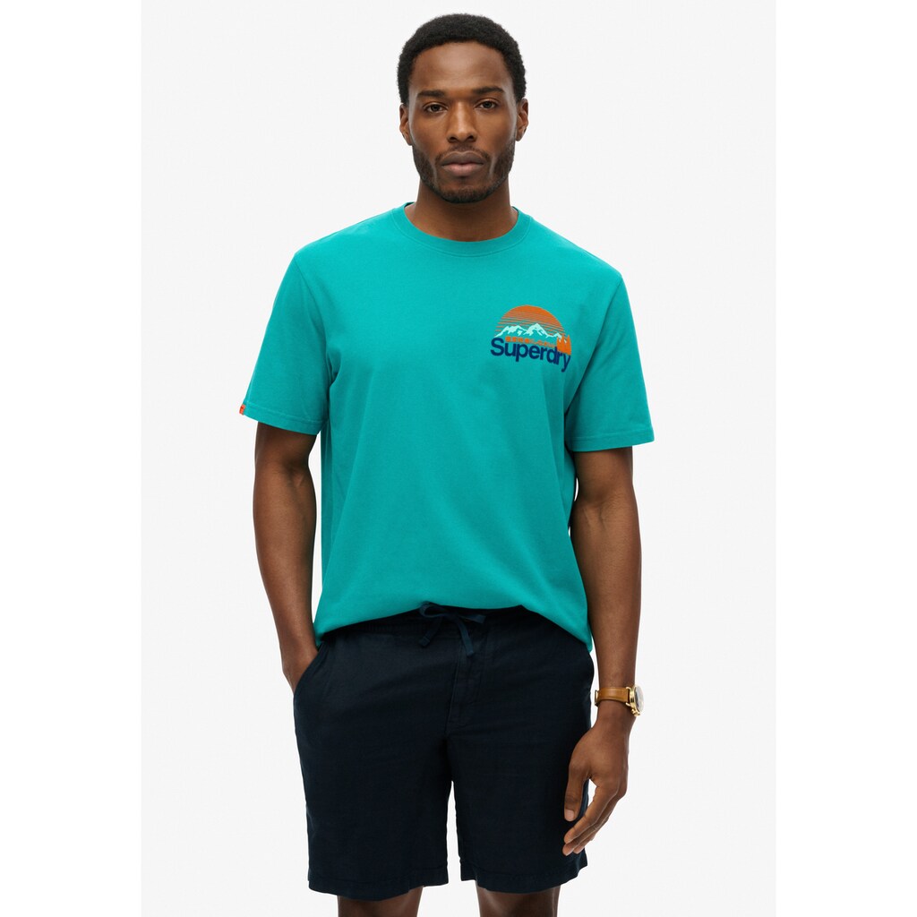 Superdry Rundhalsshirt »CL GREAT OUTDOORS CHEST TEE« ▷ kaufen