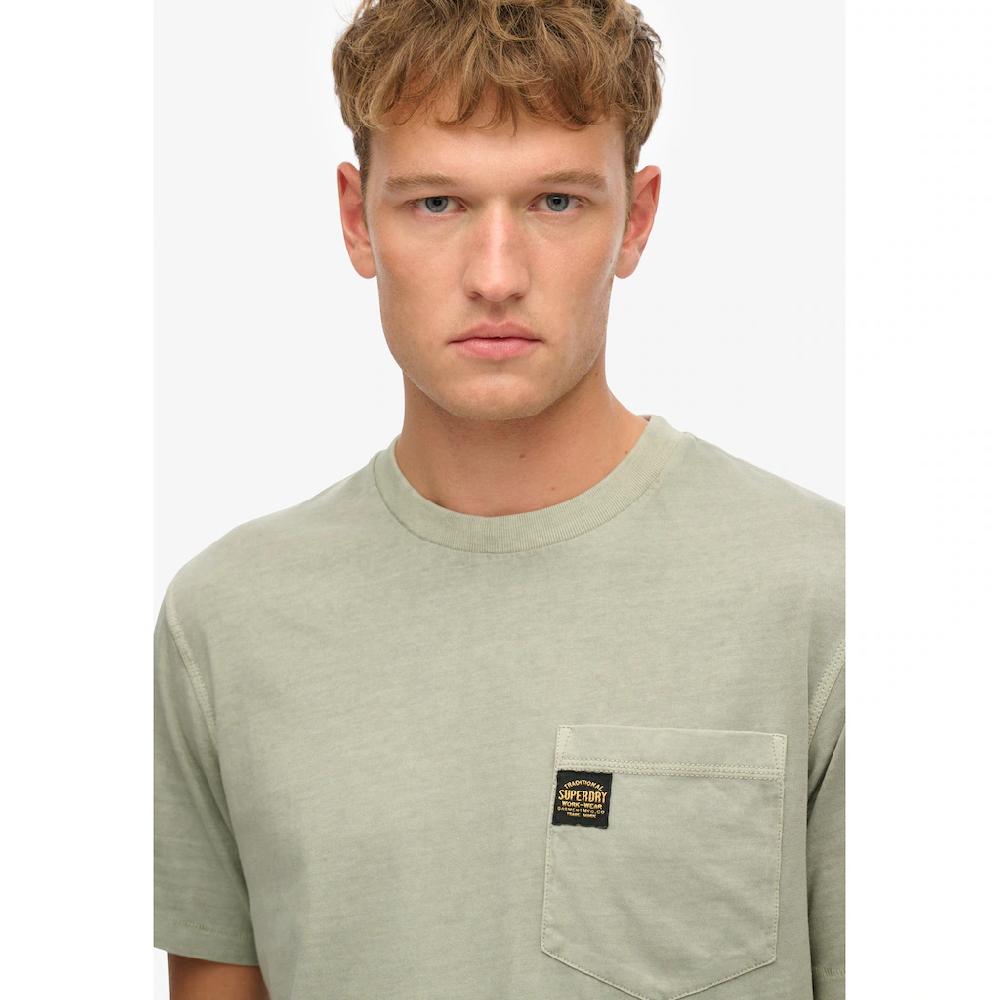 Superdry Rundhalsshirt »CONTRAST STITCH POCKET T-SHIRT« ▷ Kaufen
