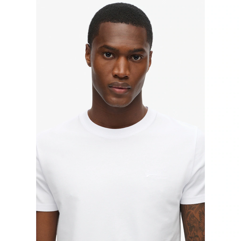 Superdry Rundhalsshirt »ESSENTIAL LOGO EMB TEE« ▷ Für