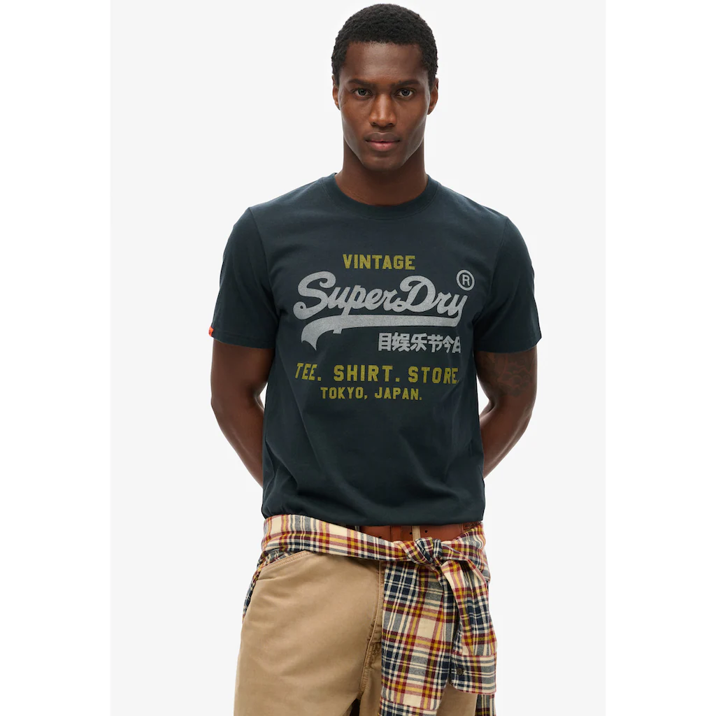 Superdry Rundhalsshirt »VL HERITAGE RELAXED TEE« ▷ bestellen