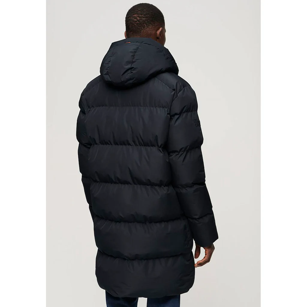 Superdry Steppjacke »HOODED SPORTS PUFFER MID JKT« Mit Kapuze ▷ Kaufen