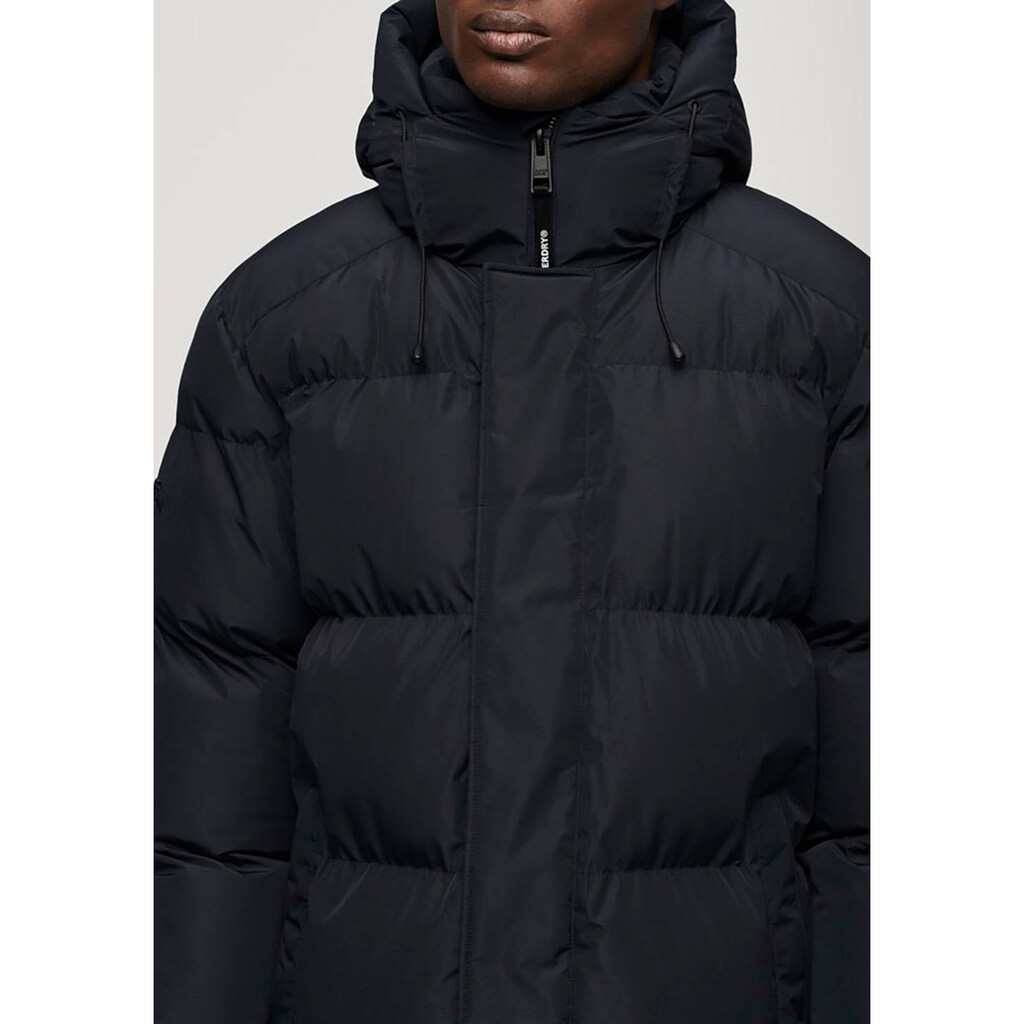 Superdry Steppjacke »HOODED SPORTS PUFFER MID JKT« Mit Kapuze ▷ Kaufen