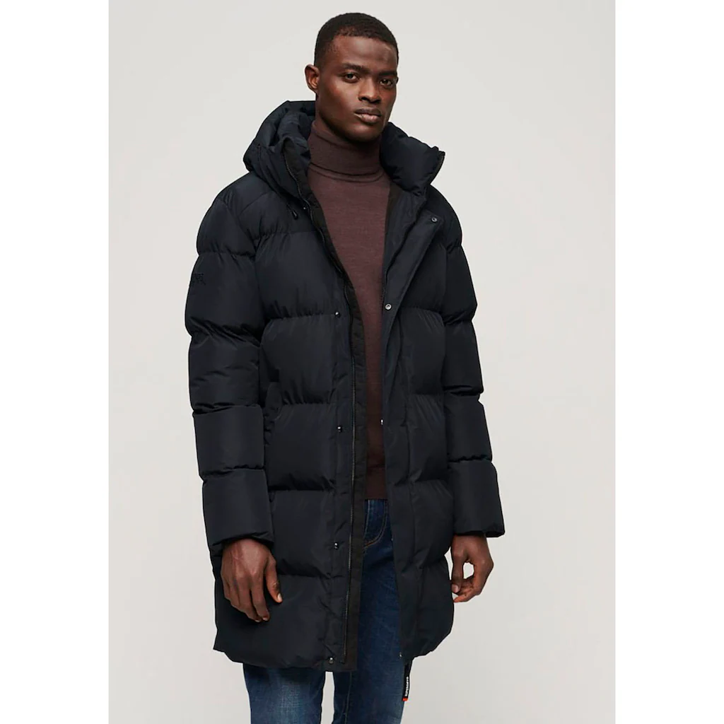 Superdry Steppjacke »HOODED SPORTS PUFFER MID JKT« mit Kapuze ▷ kaufen