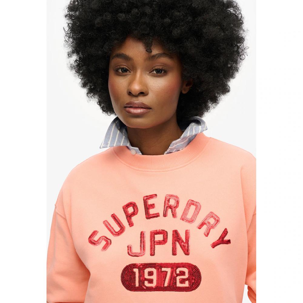 Superdry Sweatshirt »EMBELLISHED VARSITY LOOSE CREW«