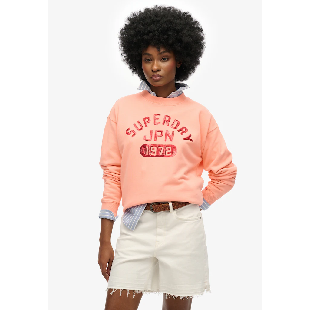 Superdry Sweatshirt »EMBELLISHED VARSITY LOOSE CREW«
