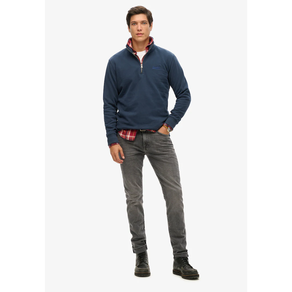 Superdry Sweatshirt »ESSENTIAL LOGO HENLEY« ▷ Kaufen