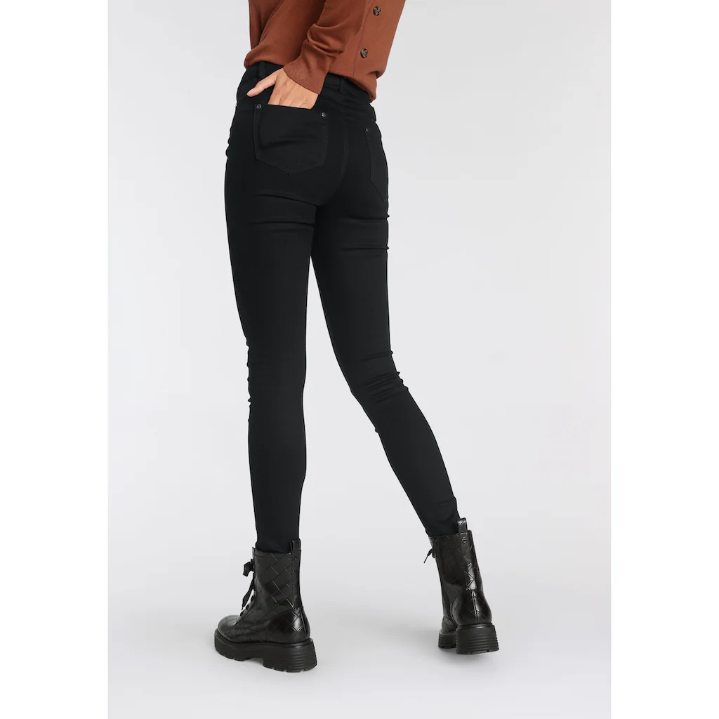 Tamaris High-waist-Jeans Skinny Fit Modischer Ankle Cut Mit Gürtelschlaufen