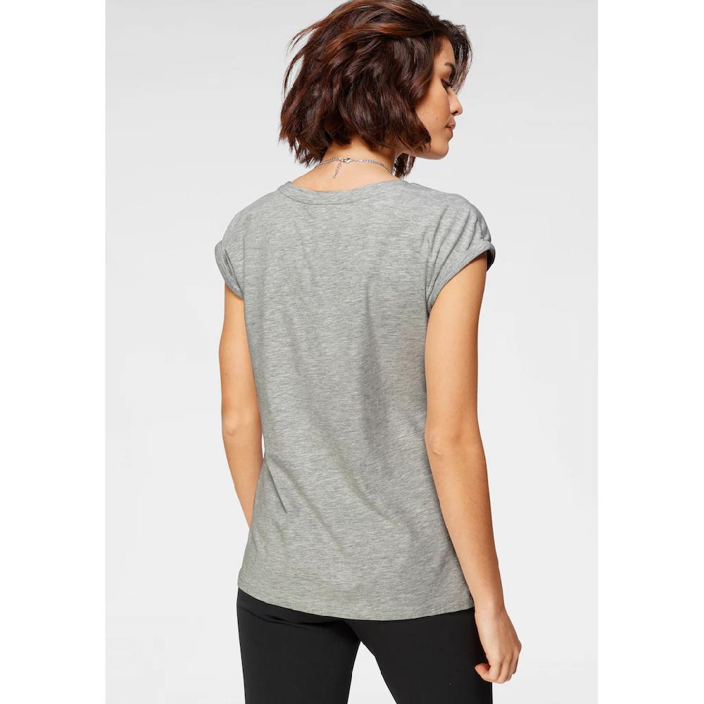 Tamaris T-Shirt Kurzarm Regular Fit Unifarben Mit Rundhalsausschnitt