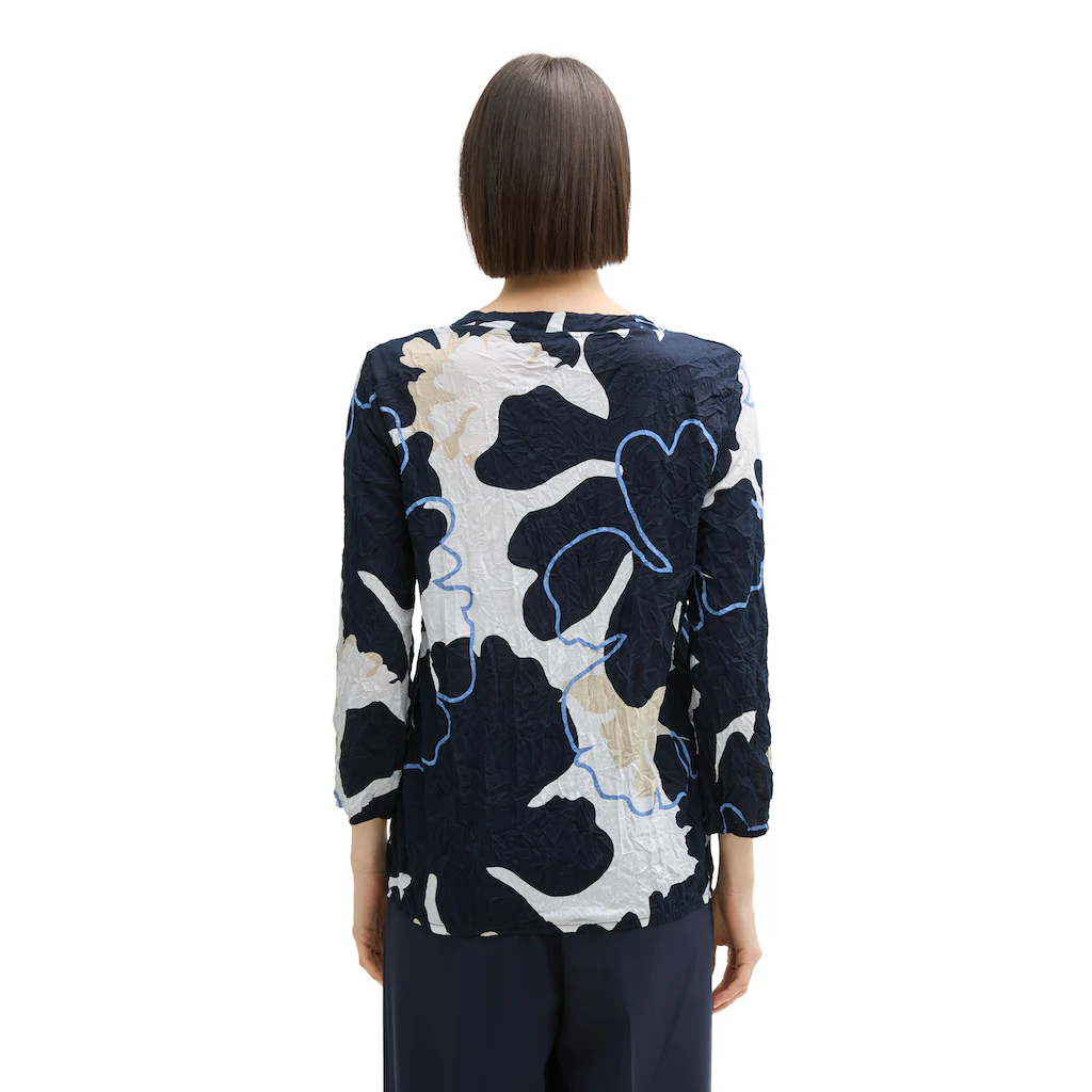 TOM TAILOR Blusenshirt In Crinkle Optik