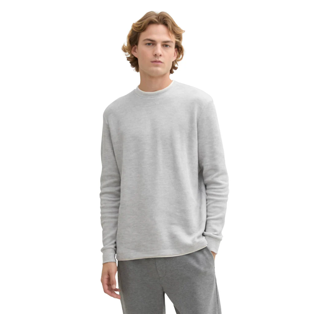 TOM TAILOR Denim 2-in-1-Langarmshirt mit Rippstruktur ▷ kaufen