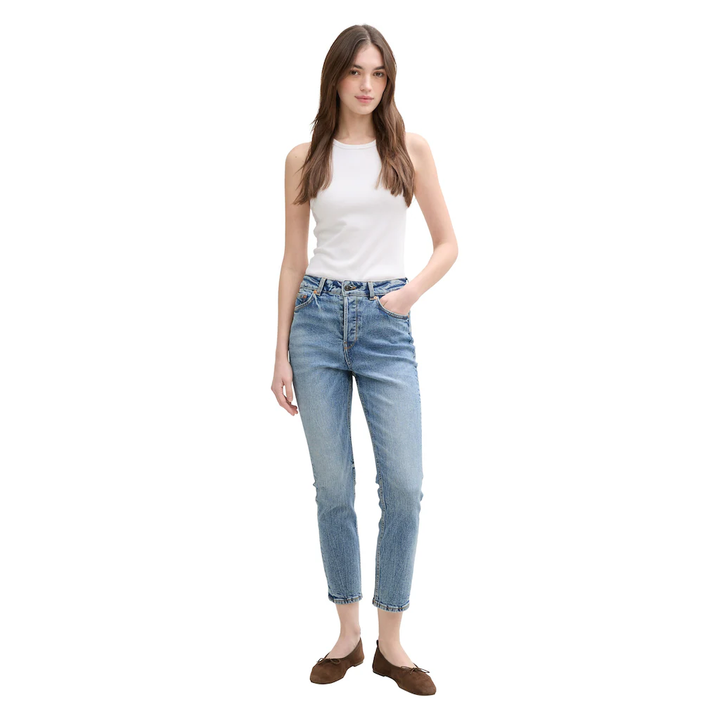 TOM TAILOR Denim 7/8-Jeans Im Used-Look