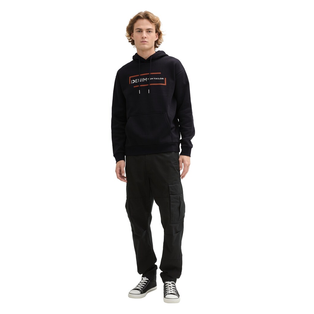 TOM TAILOR Denim Hoodie Mit Großem Logoprint ▷ Kaufen