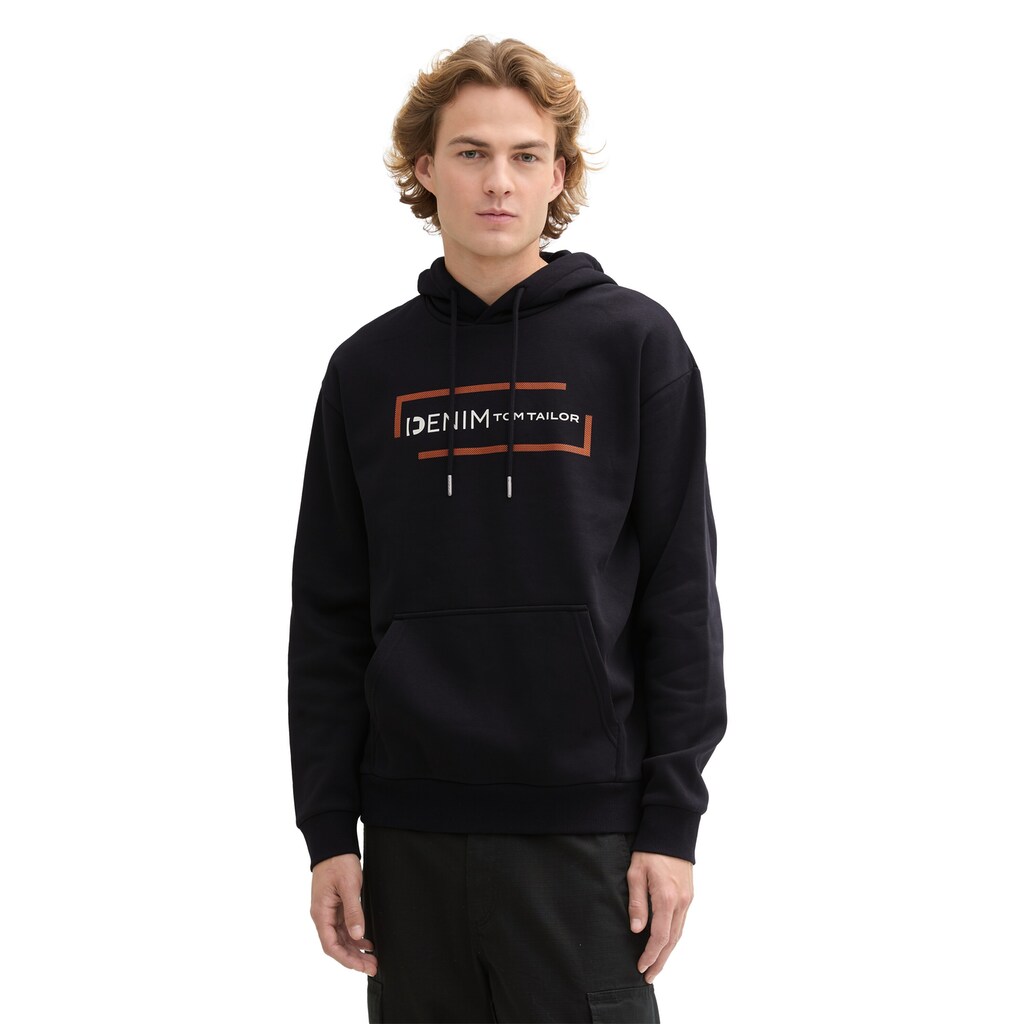 TOM TAILOR Denim Hoodie mit großem Logoprint ▷ kaufen