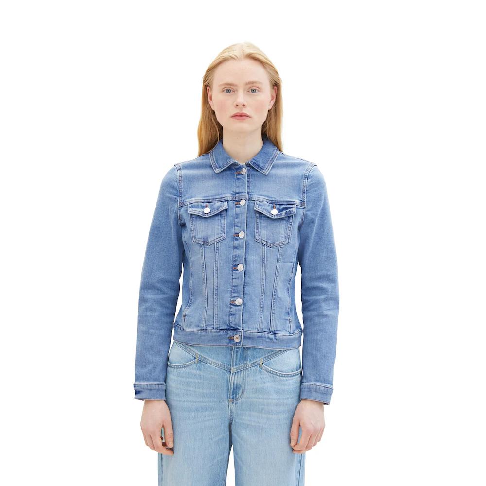 TOM TAILOR Denim Jeansjacke Im Klassischen Look Und Mit Stretch
