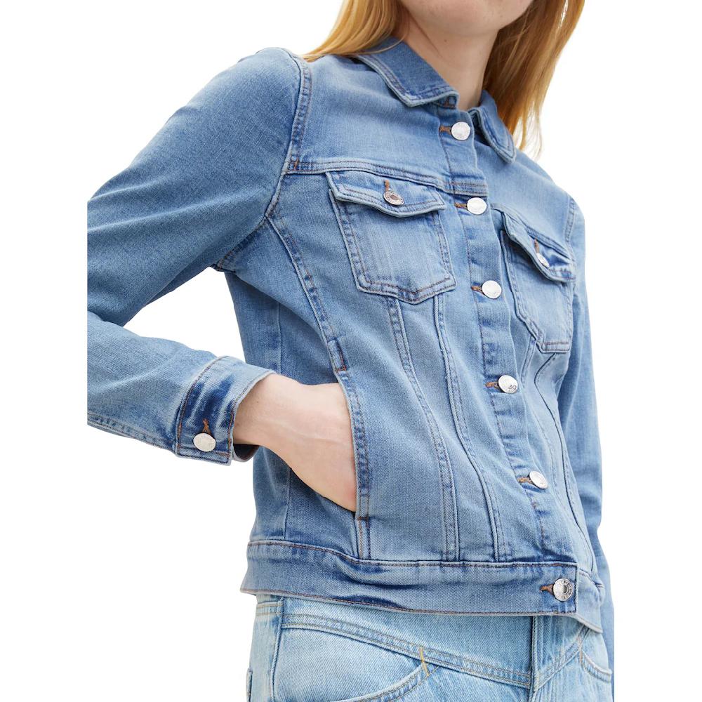 TOM TAILOR Denim Jeansjacke Im Klassischen Look Und Mit Stretch