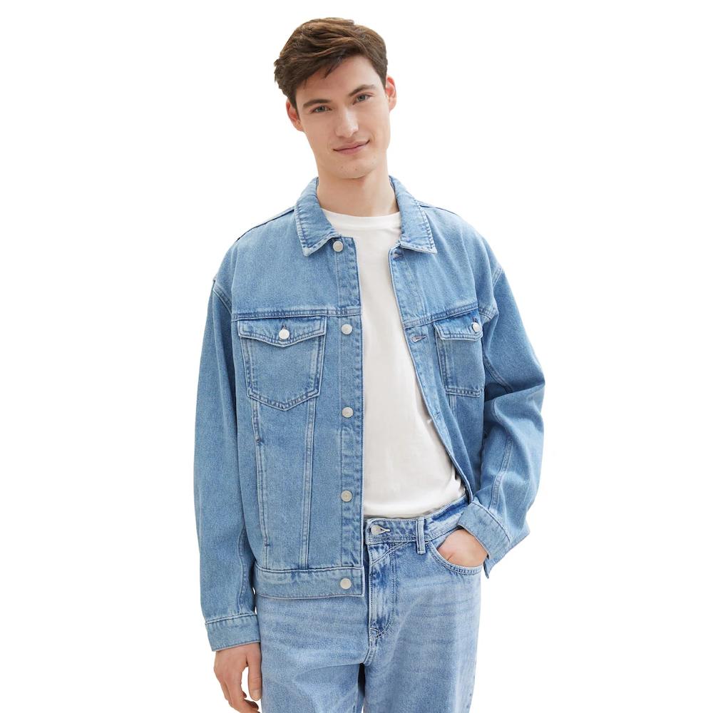 TOM TAILOR Denim Jeansjacke Ohne Kapuze Mit Knopfleiste ▷ Bestellen