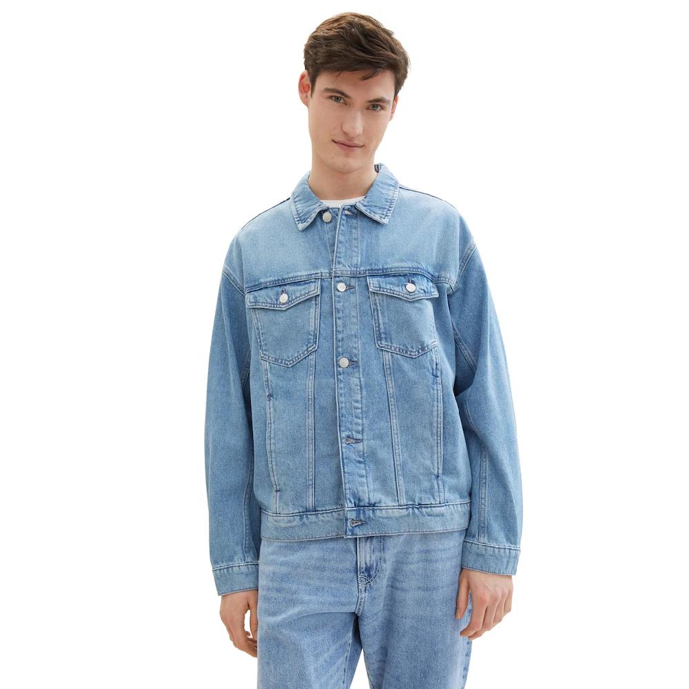 TOM TAILOR Denim Jeansjacke ohne Kapuze mit Knopfleiste ▷ bestellen