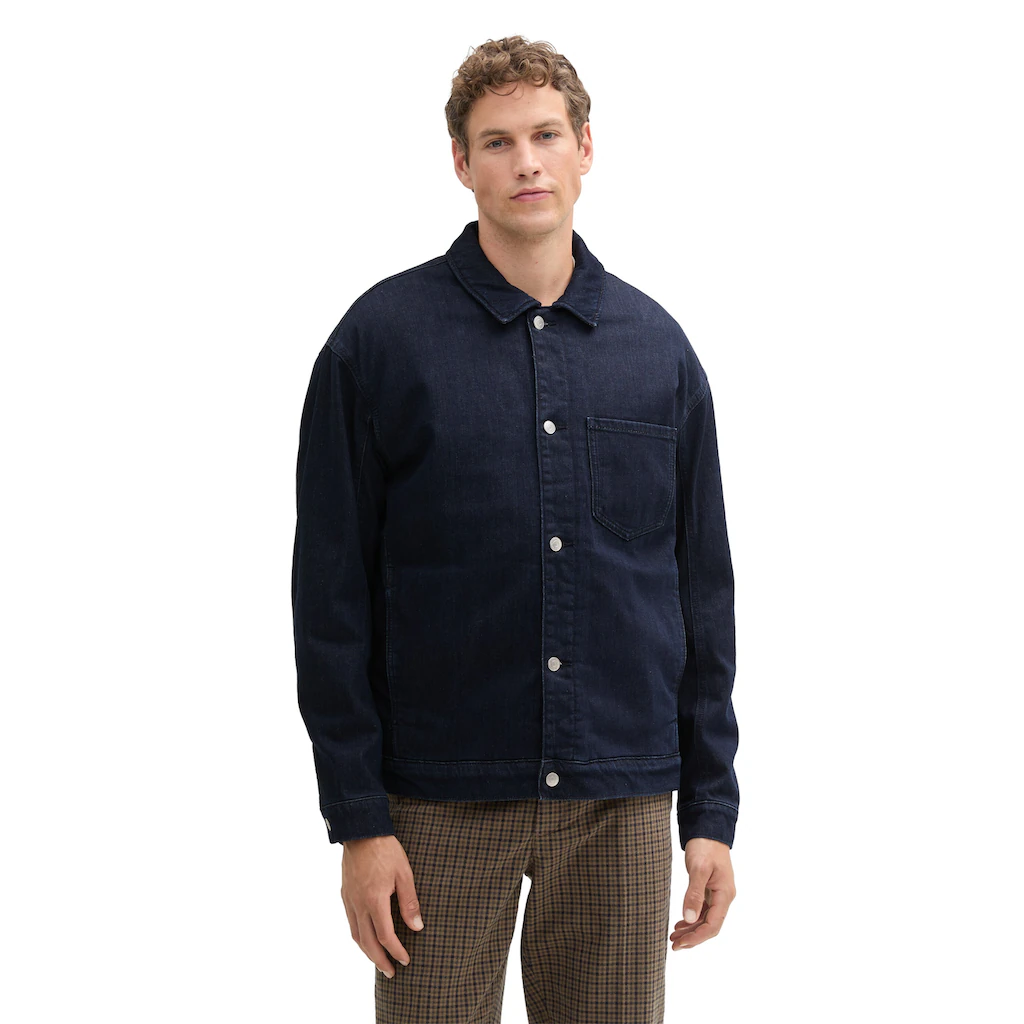 TOM TAILOR Denim Jeansjacke ohne Kapuze mit Teddyfutter ▷ kaufen